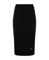 Vivienne Westwood Bea Orb-embroidered Knitted Skirt In Black