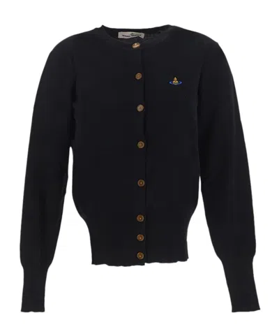 VIVIENNE WESTWOOD BEA ORB-LOGO CARDIGAN