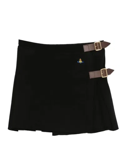 VIVIENNE WESTWOOD BEA PLEATED KILT MINI SKIRT