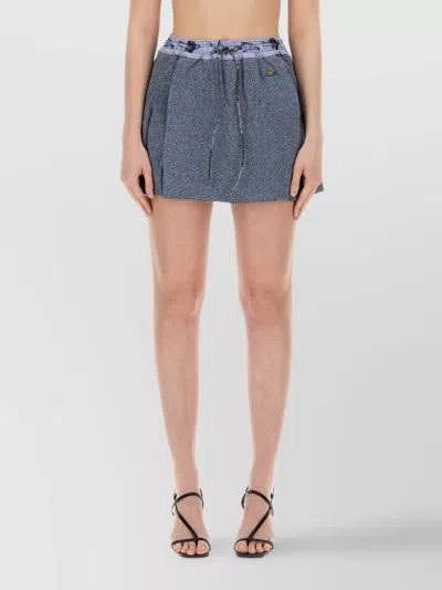 VIVIENNE WESTWOOD BEA PLEATED MINI SKIRT WITH HIGH WAIST