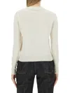 Vivienne Westwood Bea Logo Cotton & Cashmere Sweater In Ivory