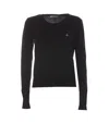 Vivienne Westwood Women Cotton And Cashmere Blend Jumper In Black