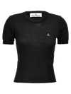Vivienne Westwood Bea Short Sleeve Sweater In Black