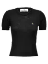 Vivienne Westwood Bea Short Sleeve Sweater In Black