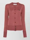 Vivienne Westwood Bea Wool And Silk Blend Cardigan In Pink