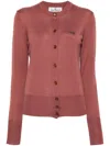 Vivienne Westwood Tiziano Red Wool Blend Bea Cardigan In Red