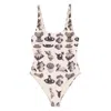 Vivienne Westwood Straight Swimsuit In Multicolor