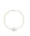 Vivienne Westwood Beaded Necklace In Yellow