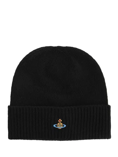 Vivienne Westwood Beanie Classic Hats Black