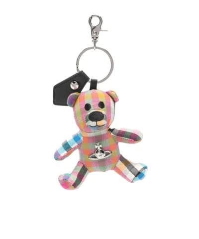 Vivienne Westwood Bear Keychain In Multi