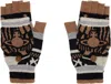 Vivienne Westwood Beige & Black Fingerless Gloves In Brown