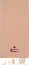 Vivienne Westwood Beige Embroidered Scarf