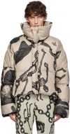 Vivienne Westwood Beige Hero Puffer Jacket In Aw24-d301