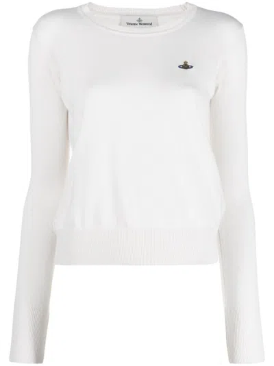 VIVIENNE WESTWOOD BEIGE LOGO SWEATER