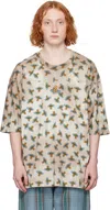 Vivienne Westwood Beige Overdye Orb Rescue T-shirt In Ss25-c302