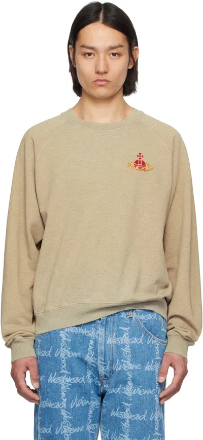 Vivienne Westwood Raglan Sweatshirt In Sand Overd