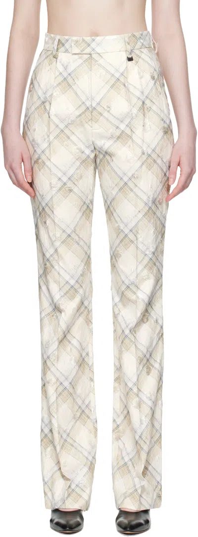 Vivienne Westwood Beige Ray Trousers In Multi