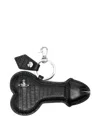 Vivienne Westwood Bell End Leather Keyring In Black