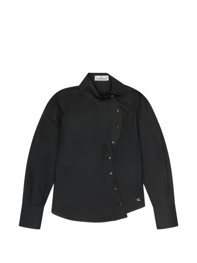 Vivienne Westwood Bella Asymmetric Shirt In Black
