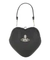Vivienne Westwood "belle" Heart Frame Bag In Black