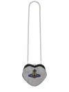 Vivienne Westwood "belle Heart" Bag In Silver