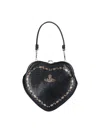 Vivienne Westwood Belle Heart Bag In Black