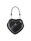 Vivienne Westwood Belle Heart Bag In Black
