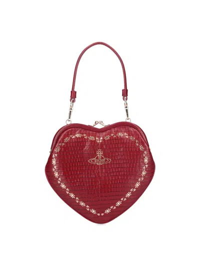 Vivienne Westwood Belle Heart Bag In Red