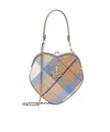 Vivienne Westwood Ssense Exclusive Capsule Beige & Blue Belle Heart Frame Bag In Beige/blue