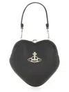 Vivienne Westwood "belle" Heart Frame Bag In Black
