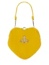 Vivienne Westwood Belle Heart Frame Faux Leather Bag In Yellow