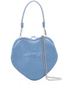 Vivienne Westwood Belle Heart Frame Clutch Bag In Blue