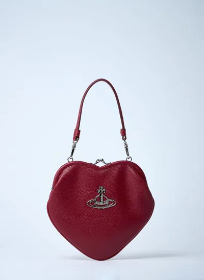 Vivienne Westwood Belle Heart Frame Handbag In Red