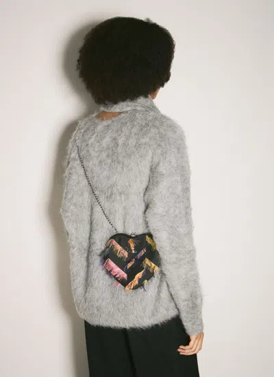 Vivienne Westwood Belle Heart Frame Handbag In Black