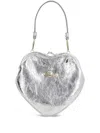 Vivienne Westwood Belle Heart Frame Handbag In Silver