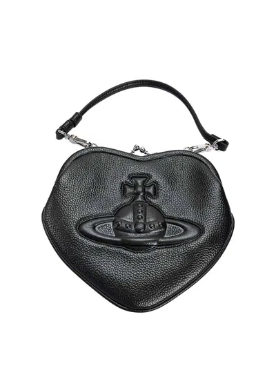 Vivienne Westwood Belle Heart Frame Purse In Black