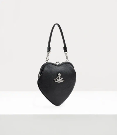 Vivienne Westwood Belle Heart Frame Purse Faux Leather Black