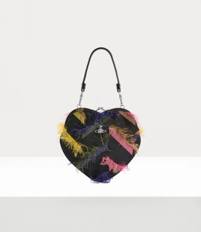 Vivienne Westwood Belle Heart Frame Purse Fringes Fil Coupe Multicolour