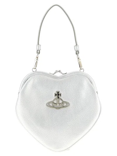 Vivienne Westwood Belle Heart Frame Purse Handbag In White