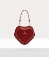 Vivienne Westwood Belle Heart Frame Purse Mini Croc-embos Foil Red One Size Women