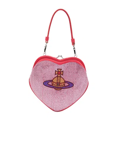 Vivienne Westwood Belle Heart Frame Purse In Pink