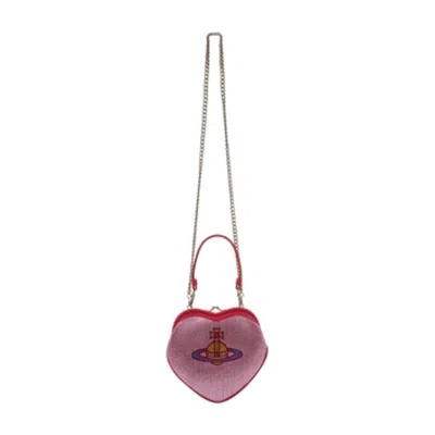 Vivienne Westwood Belle Heart Frame Purse In Purple