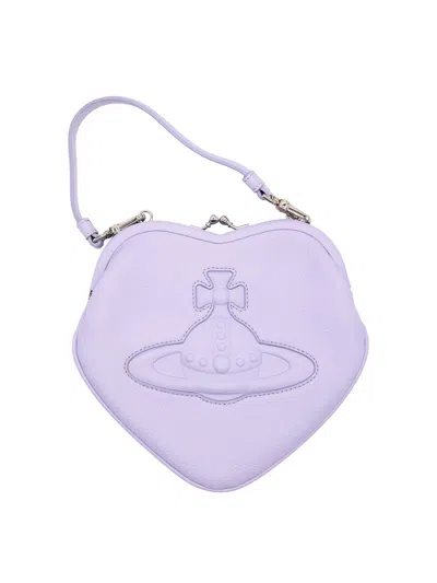 Vivienne Westwood Belle Heart Frame Purse In Purple