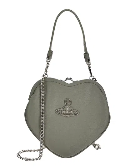 Vivienne Westwood Belle Heart Purse In Green