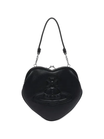 Vivienne Westwood Belle Heart Shape Mini Bag In Black