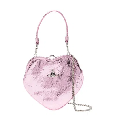 Vivienne Westwood Belle Heart Tote In Pink