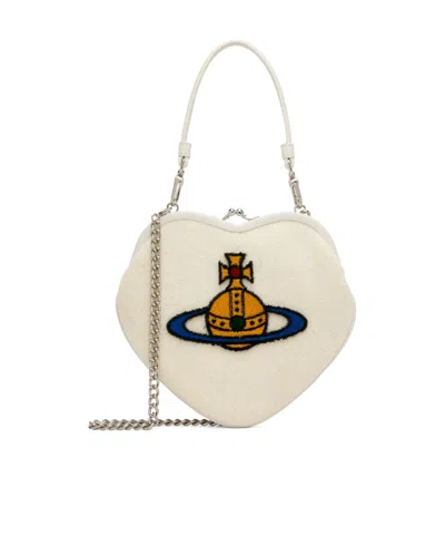 Vivienne Westwood Belle Shoulder Bag In White