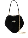 Vivienne Westwood Belle Heart Tote Bag In 黑色
