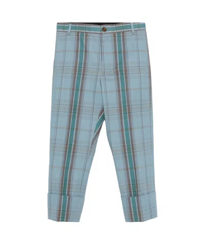 Vivienne Westwood Belt Loops Cropped Trousers In Multi