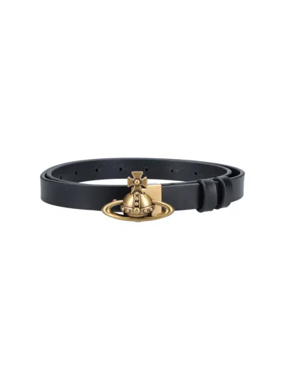 Vivienne Westwood Belt "orb" In Black